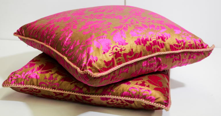 Moroccan Oversized Pink and Gold Floor Pillow Cushion
