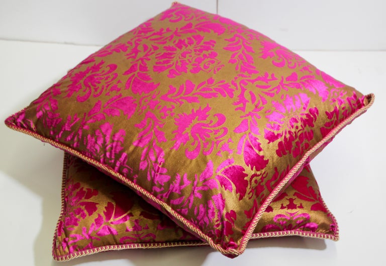 Moroccan Oversized Pink and Gold Floor Pillow Cushion