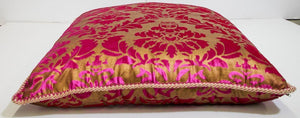 Moroccan Oversized Pink and Gold Floor Pillow Cushion