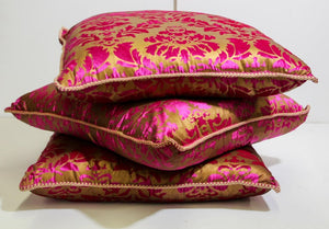 Moroccan Oversized Pink and Gold Floor Pillow Cushion