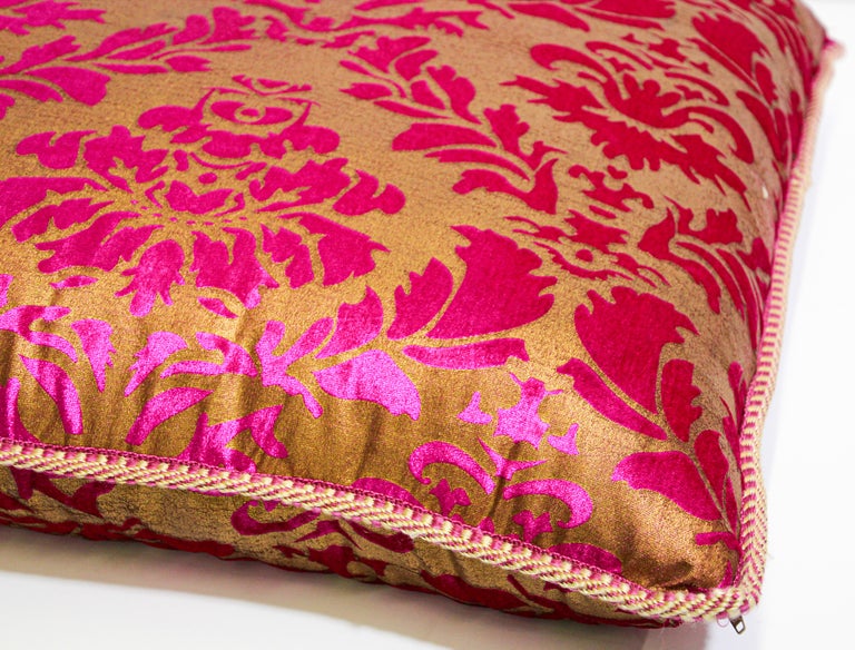 Moroccan Oversized Pink and Gold Floor Pillow Cushion