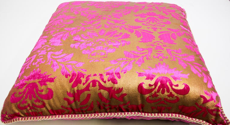 Moorish Oversized Pink and Gold Floor Pillow Cushion E mosaik