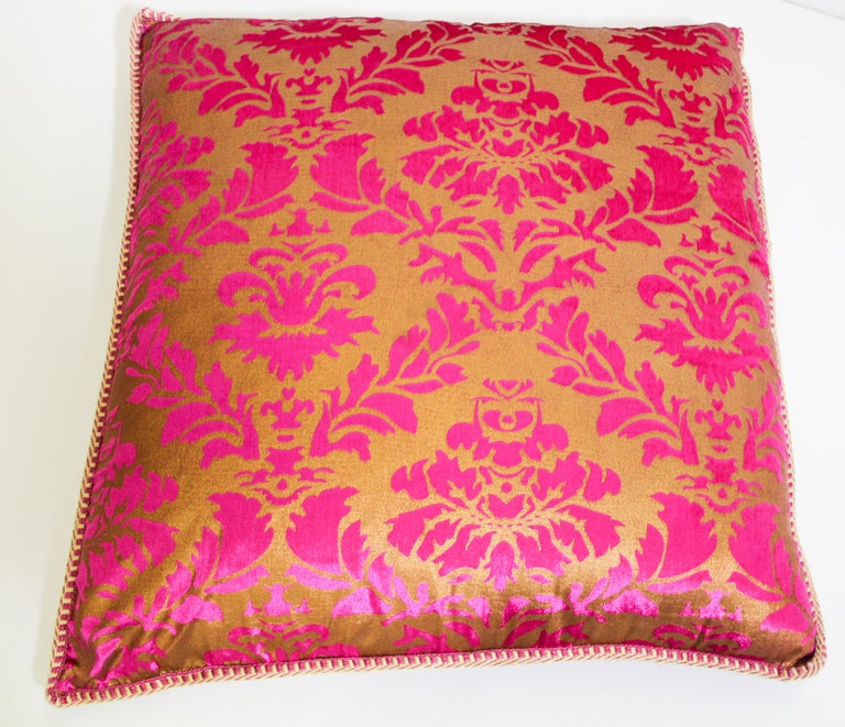 Moroccan Oversized Pink and Gold Floor Pillow Cushion