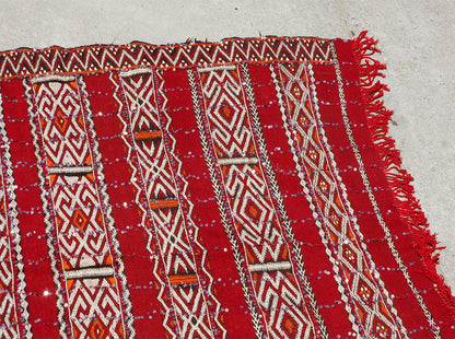 Moroccan Tribal Wedding Rug with Sequins North Africa