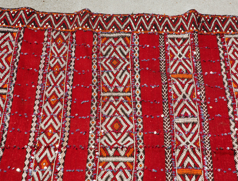 Moroccan Tribal Wedding Rug with Sequins North Africa