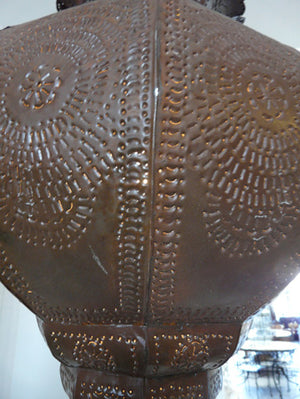 Moroccan Moorish Metal Hanging Lantern