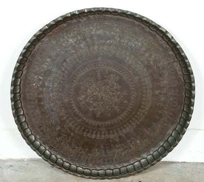 Persian Mameluke Style Tray Table on Wooden Folding Stand