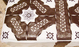 Moroccan Leather Pouf