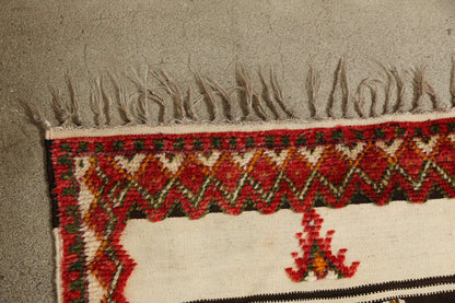 Vintage Moroccan Glaoua Berber Tribal Wool Rug, High Atlas, 20th Century