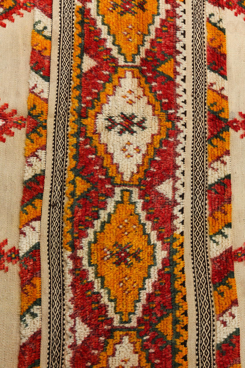 Vintage Moroccan Glaoua Berber Tribal Wool Rug, High Atlas, 20th Century