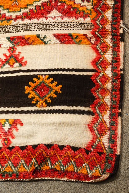 Vintage Moroccan Glaoua Berber Tribal Wool Rug, High Atlas, 20th Century
