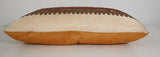 Silk Lumbar Pillow Embellished with Beads, India