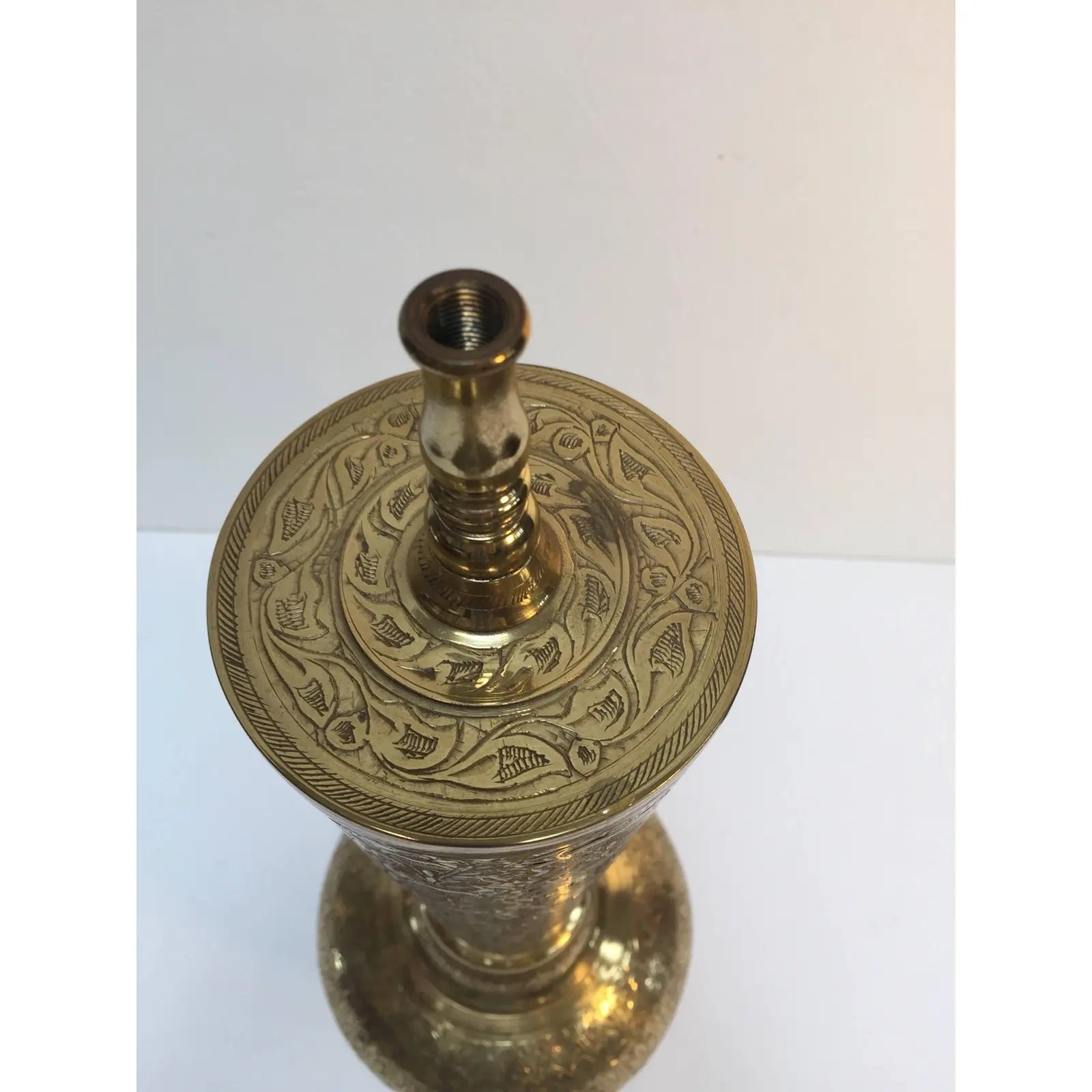 Tall brass lamp base deals