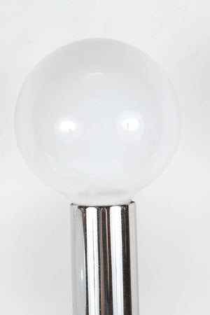 Hexagonal Chrome Tower Lamp
