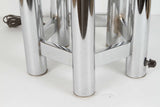 Hexagonal Chrome Tower Lamp