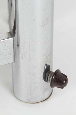 Hexagonal Chrome Tower Lamp