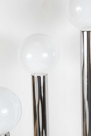 Hexagonal Chrome Tower Lamp