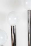 Hexagonal Chrome Tower Lamp