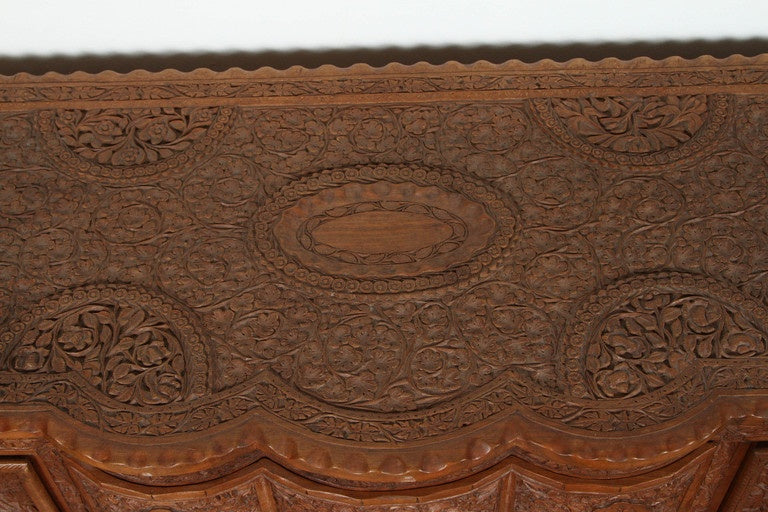 Asian Finely Hand Carved Sideboard from Java, Indonesia