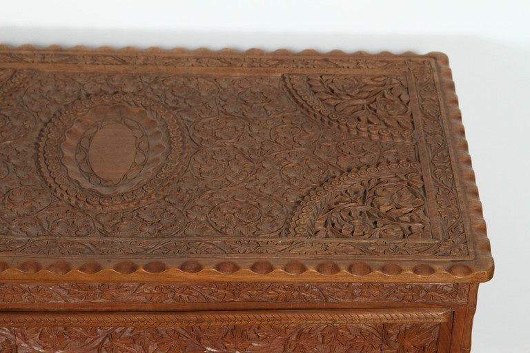 Asian Finely Hand Carved Sideboard from Java, Indonesia