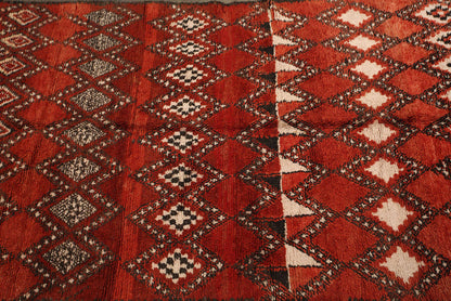 Vintage Moroccan Rehamna Tribal Wool Rug, Marrakech Plains, circa 1960