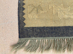Vintage Small Ethnic Tribal Rug