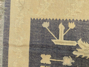 Vintage Small Ethnic Tribal Rug