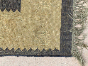 Vintage Small Ethnic Tribal Rug