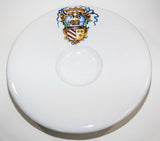Vintage Stoneware Talavera White underglaze Large Bowl with Blazon Spain