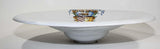 Vintage Stoneware Talavera White underglaze Large Bowl with Blazon Spain