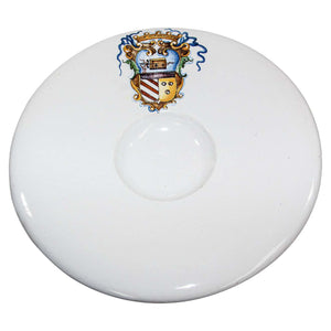 Vintage Stoneware Talavera White underglaze Large Bowl with Blazon Spain