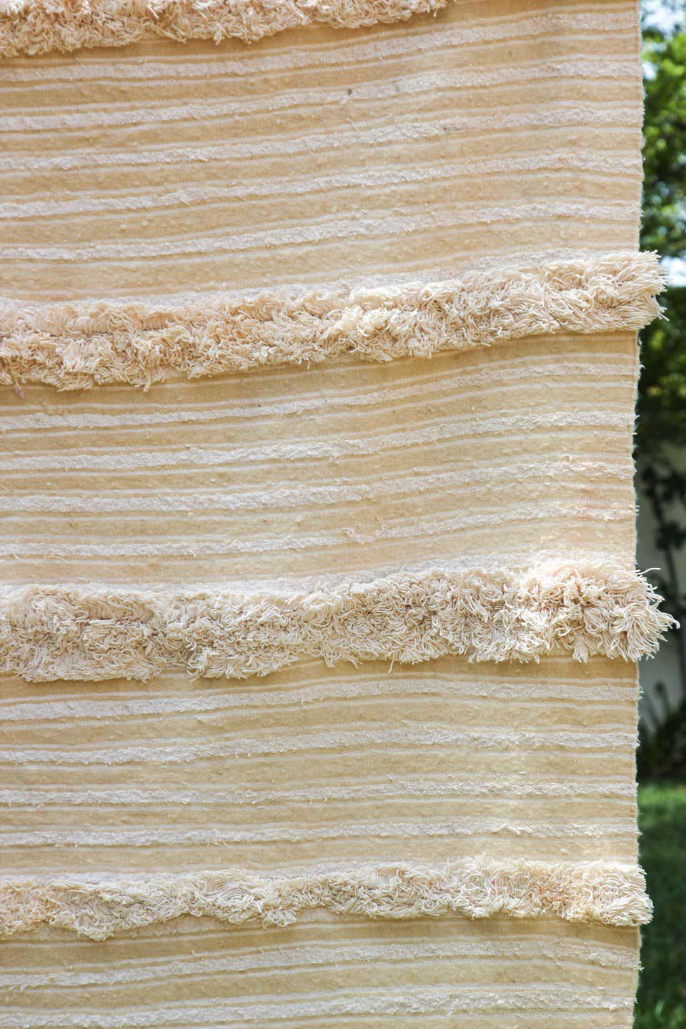 1960s Vintage Tribal Moroccan Handcrafted Wedding Blanket Throw