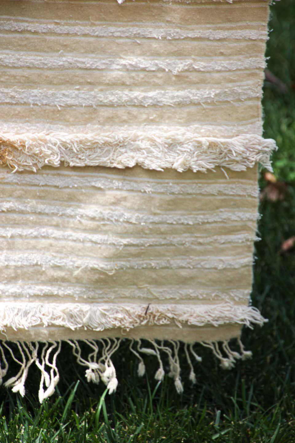 1960s Vintage Tribal Moroccan Handcrafted Wedding Blanket Throw