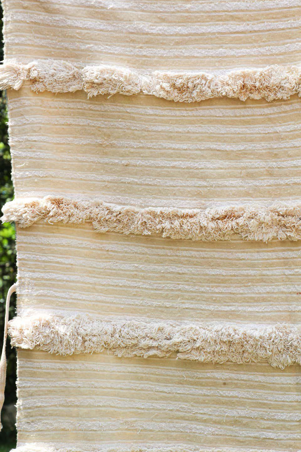 1960s Vintage Tribal Moroccan Handcrafted Wedding Blanket Throw