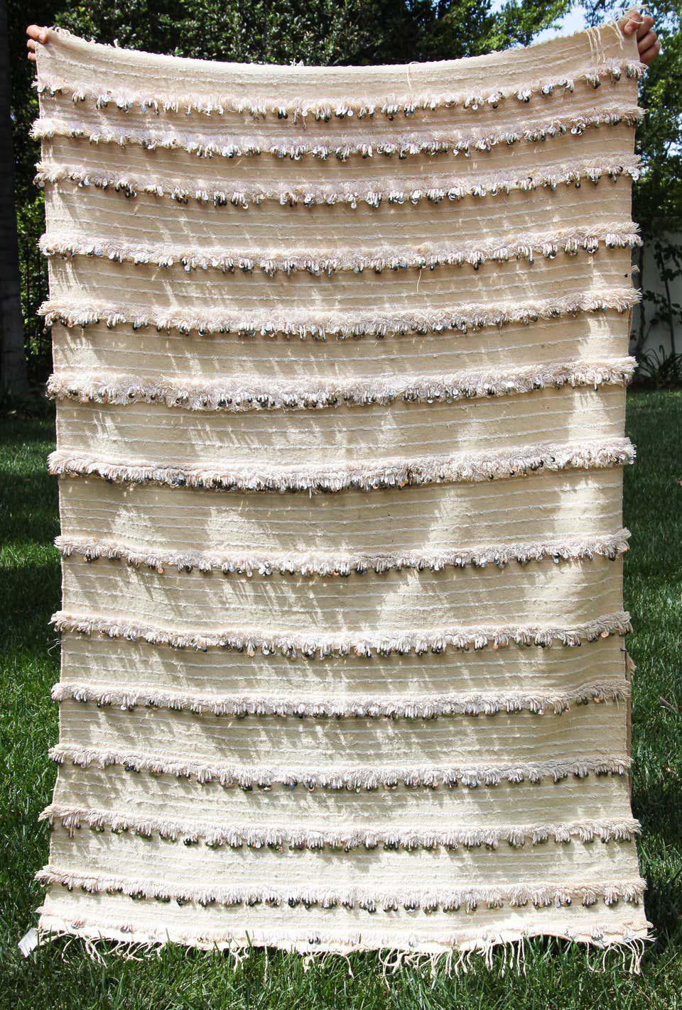 Vintage Tribal Moroccan Wedding Berber Shawl