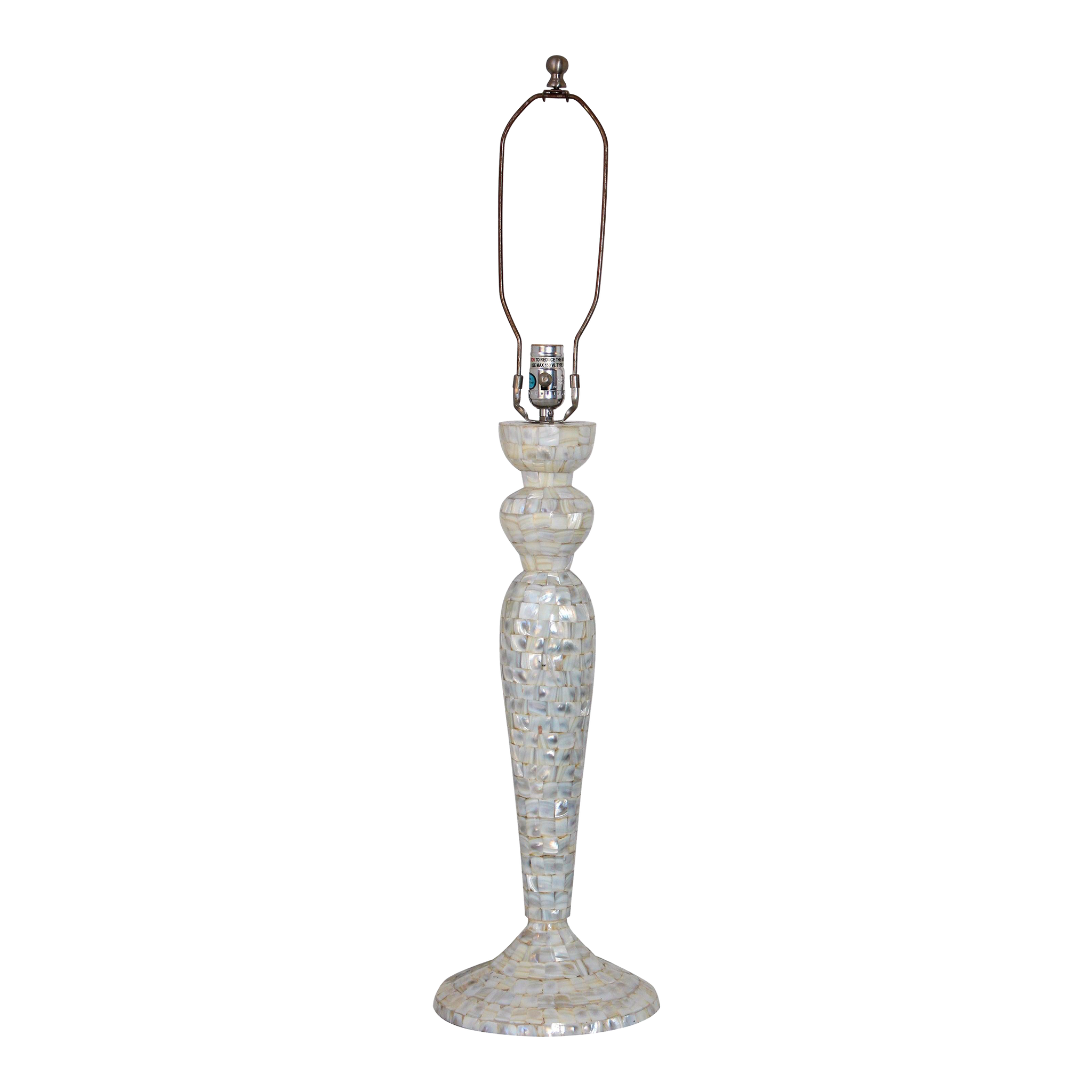 Vintage capiz shell table lamp outlet